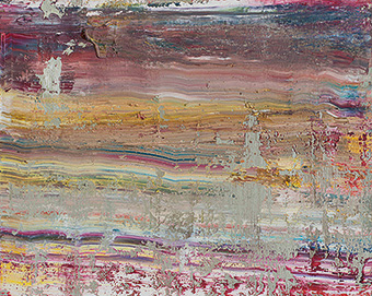Wieland Richter „Red Bluff (Australien)“, 66x60 cm, Öl/Holz, 2015