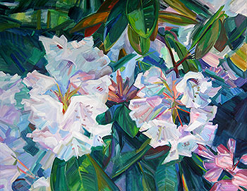 Maria Mednikova: Rhododendronblüten, 2009